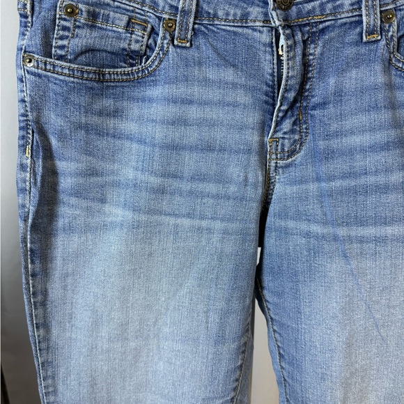 Signature Levi Strauss Sz 10‎ Long Mid Rise Straight Jeans Medium Wash - Picture 3 of 10